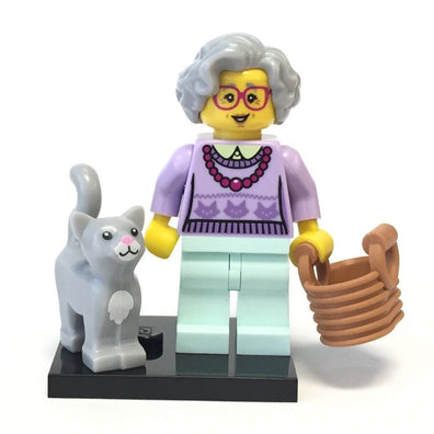 LEGO Minifigure-Grandma-Collectible Minifigures / Series 11-COL11-14-Creative Brick Builders